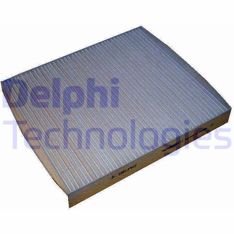 DELPHI Pollen Filter, 245 mm x 215 mm x 32 mm Width: 215mm, Height: 32mm, Length: 245mm Cabin filter TSP0325111 buy