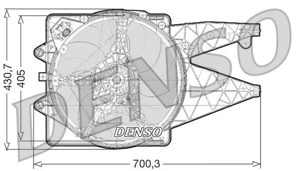 DENSO Cooling Fan DER01021 buy