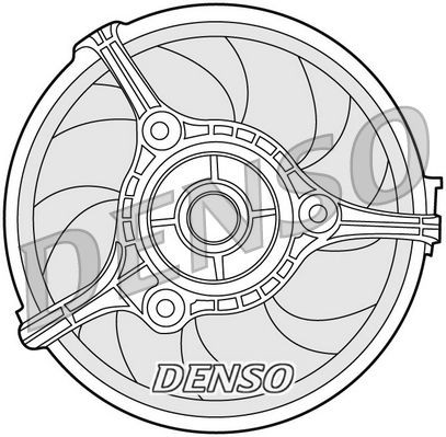 DENSO DER02002 Fan, radiator 8D0.959.455N