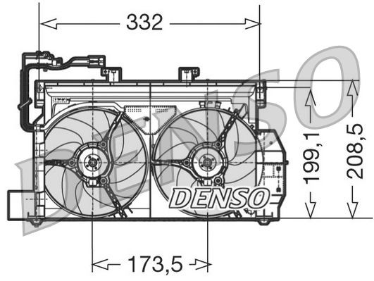 DENSO Ø: 360 mm, 12V, 460W Cooling Fan DER07001 buy