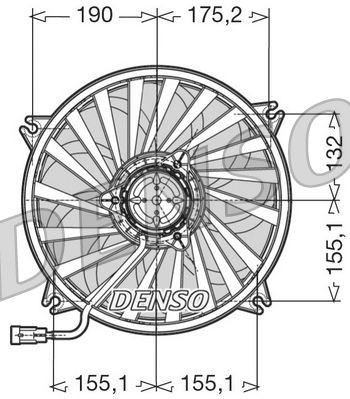 DENSO Ø: 385 mm, 12V, 370W Cooling Fan DER07005 buy