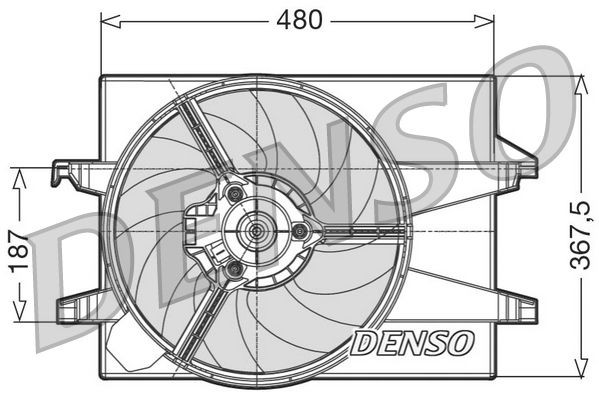 DENSO Ø: 360 mm, 12V, 120W Cooling Fan DER10002 buy
