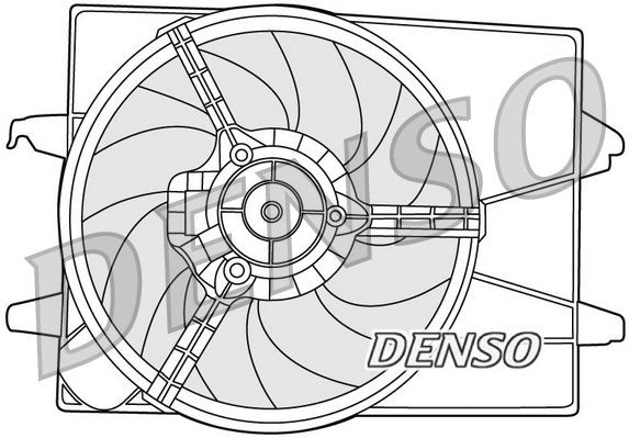 DENSO Cooling fan assembly FORD Fiesta Mk5 Hatchback (JH1, JD1, JH3, JD3) new DER10003