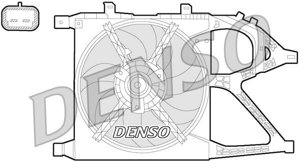 DENSO DER20016 Fan, radiator 1341352