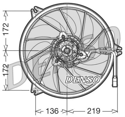 DENSO Ø: 380 mm, 12V, 300W Cooling Fan DER21009 buy
