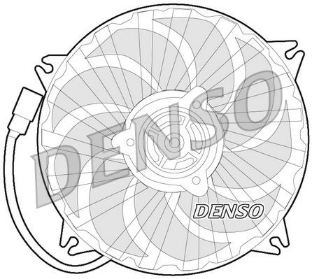 DENSO DER21017 Fan, radiator Ø: 385 mm, 12V, 350W