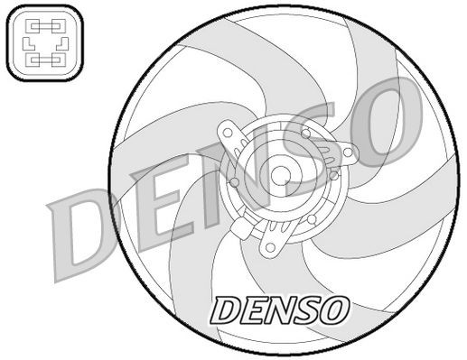 DENSO DER21022 Fan, radiator 1253.H8
