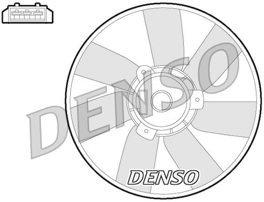 DENSO DER32013 Fan, radiator 191959455T