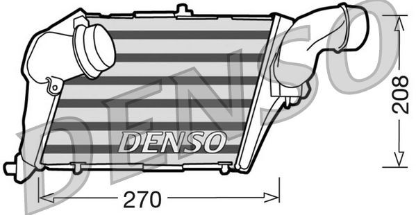 DENSO DIT02012 Intercooler 4E0145805D