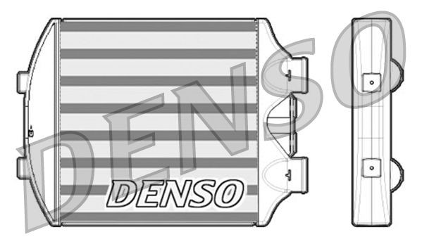 DENSO DIT26001 Intercooler Aluminium, Core Dimensions: 369x376x50