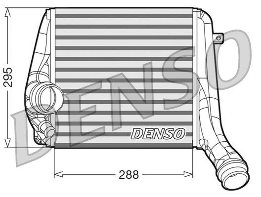 DENSO Aluminium, Core Dimensions: 288x295 Intercooler, charger DIT28017 buy