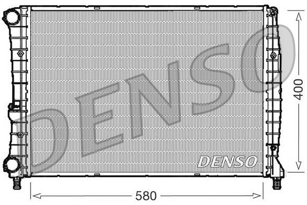 DRM01002 DENSO Radiators ALFA ROMEO Aluminium, 580 x 400 x 28 mm