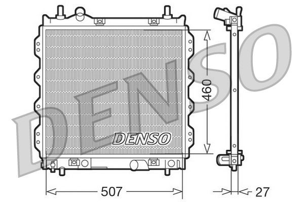 DRM06005 DENSO Aluminium Kühler, Motorkühlung DRM06005 günstig kaufen