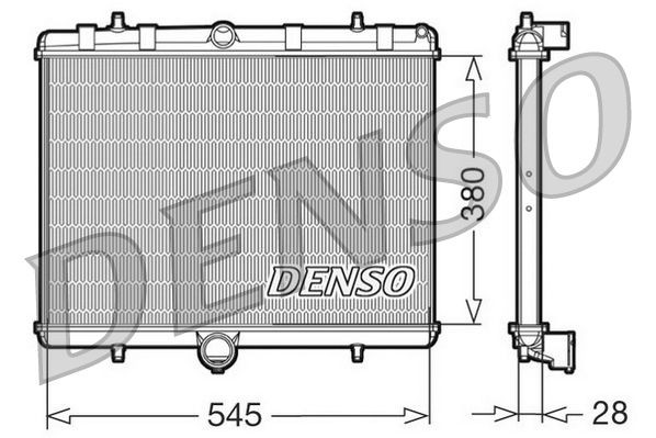 DENSO DRM07060 Engine radiator 1498986080
