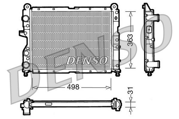 DENSO DRM09131 Engine radiator 7612178