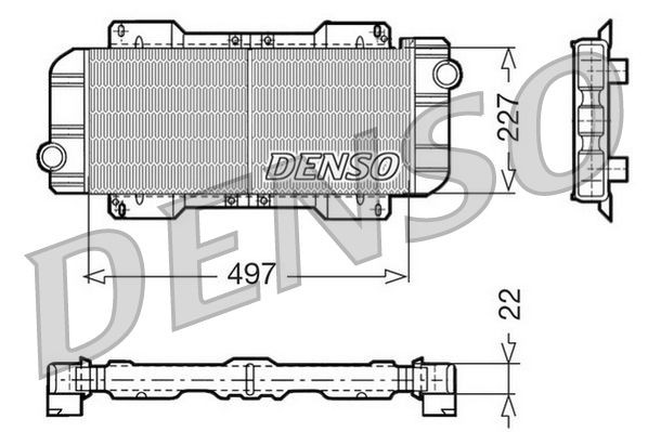 DENSO DRM10019 Engine radiator 6 138 598