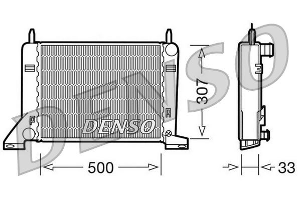 DENSO DRM10022 Engine radiator 1647744