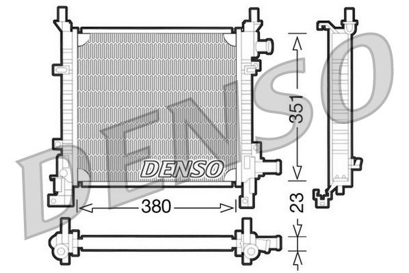 DRM10061 DENSO Aluminium Kühler, Motorkühlung DRM10061 günstig kaufen