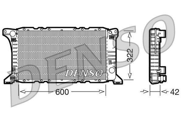 DENSO Engine radiator FORD TRANSIT Box (V_ _) new DRM10091