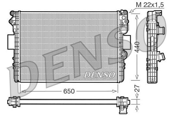 DENSO DRM12002 Engine radiator 99487905