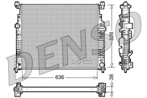 DENSO DRM17007 Engine radiator 164 500 00 03