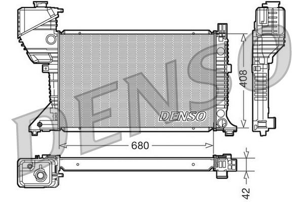 DENSO DRM17017 Engine radiator 9015003300