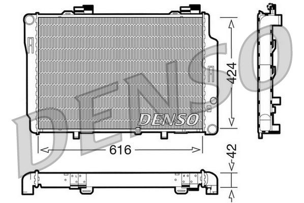 DENSO DRM17072 Engine radiator 202 500 36 03
