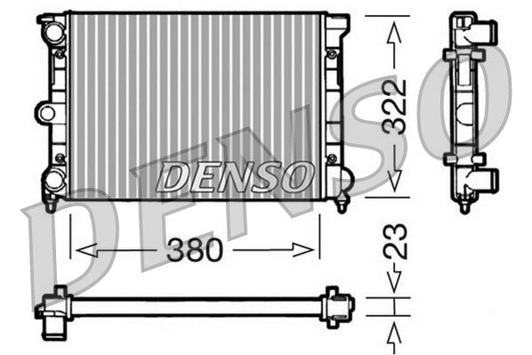 DENSO DRM32032 Engine radiator 867 121 253 F