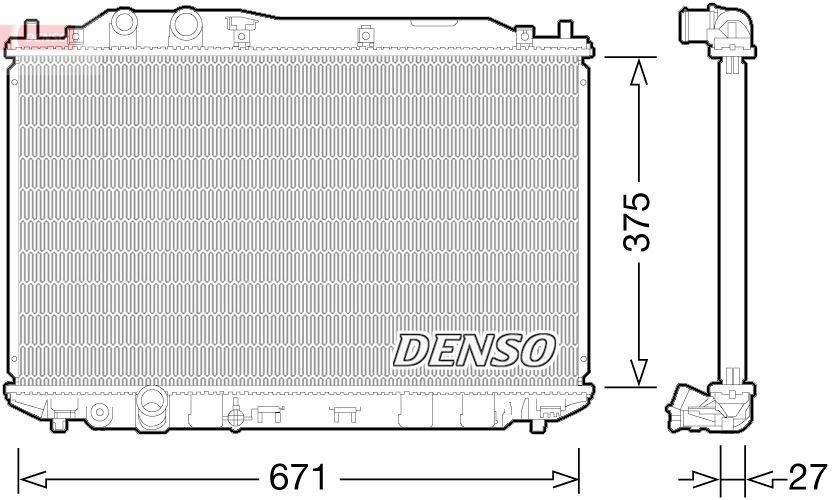 DENSO DRM40029 Engine radiator 19010-RNA-J51