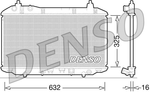 DENSO DRM40031 Engine radiator 19010-RSH-E01