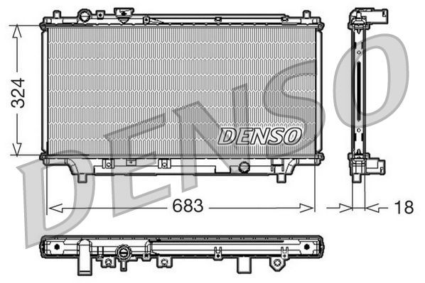 DENSO DRM44002 Engine radiator B6BF15200G