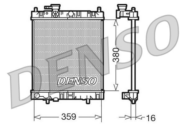 DENSO DRM46001 Engine radiator 2141098B00