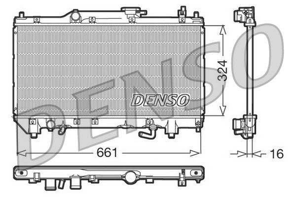 DENSO DRM50017 Engine radiator 16400 02310