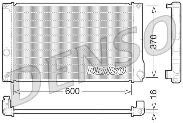 Toyota AURIS Engine radiator DENSO DRM50076 cheap