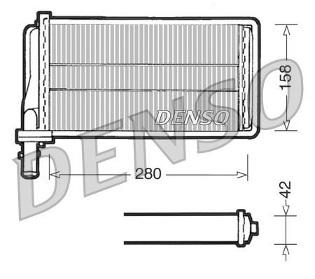 DENSO DRR01001 Heater matrix
