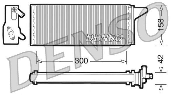 Heat exchanger, interior heating DENSO - DRR12001