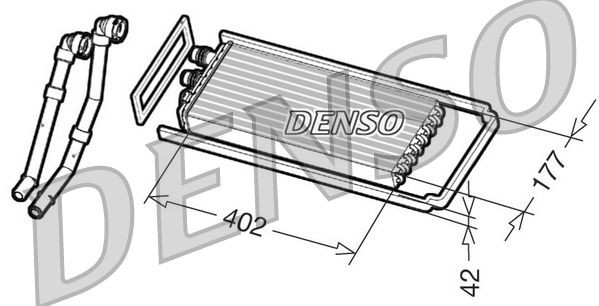 DENSO DRR12100 Heater matrix 5801269683