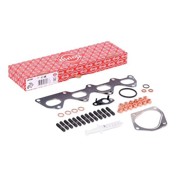 ELRING 240.050 Mounting Kit, charger with gaskets/seals, with bolts/screws