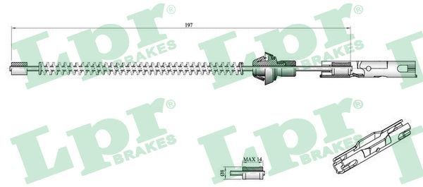 Ford FUSION Hand brake cable LPR C0250B cheap