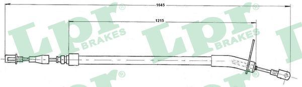 Great value for money - LPR Hand brake cable C0409B