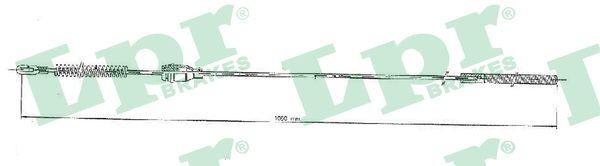 Great value for money - LPR Hand brake cable C0548B