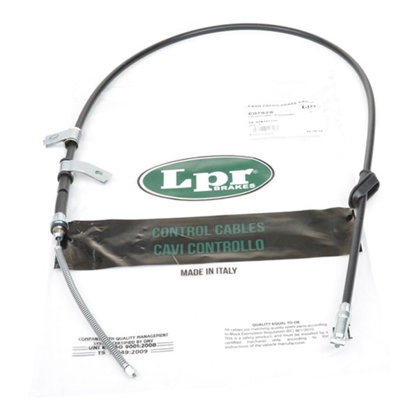 LPR C0782B Hand brake cable 1568/1286mm, Drum Brake