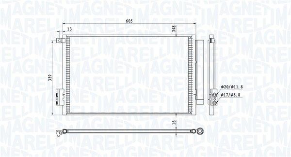 Original MAGNETI MARELLI MPQ0261 Tensioner pulley, v-ribbed belt 331316170261 for VW TOURAN