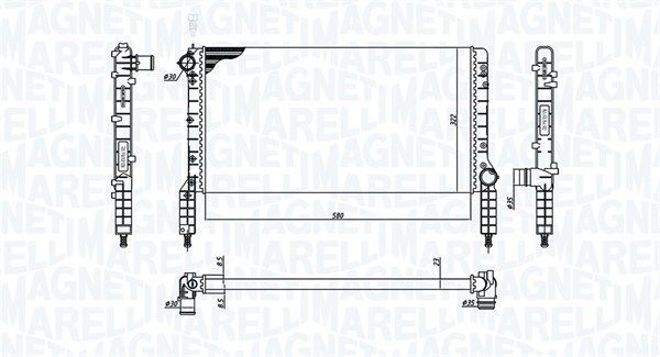 Original MAGNETI MARELLI MPQ0558 Drive belt tensioner 331316170558 for VW GOLF