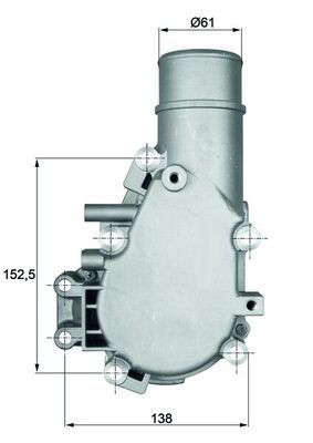 MAHLE ORIGINAL Kühlwasserthermostat für IVECO - Artikelnummer: TI 136 84