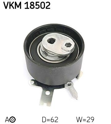SKF VKM 18502 CHRYSLER Timing belt tensioner pulley in original quality