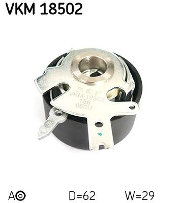 SKF Timing belt tensioner pulley VKM 18502