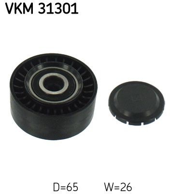 SKF Ø: 65mm Deflection / Guide Pulley, v-ribbed belt VKM 31301 buy