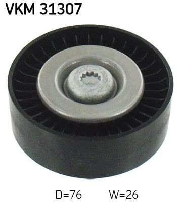 SKF VKM31307 Deflection / Guide Pulley, v-ribbed belt 06E903341A