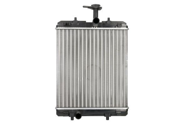 THERMOTEC D7C008TT Engine radiator for vehicles with/without air conditioning, 341 x 374 x 16 mm, Manual Transmission, Mechanically jointed cooling fins